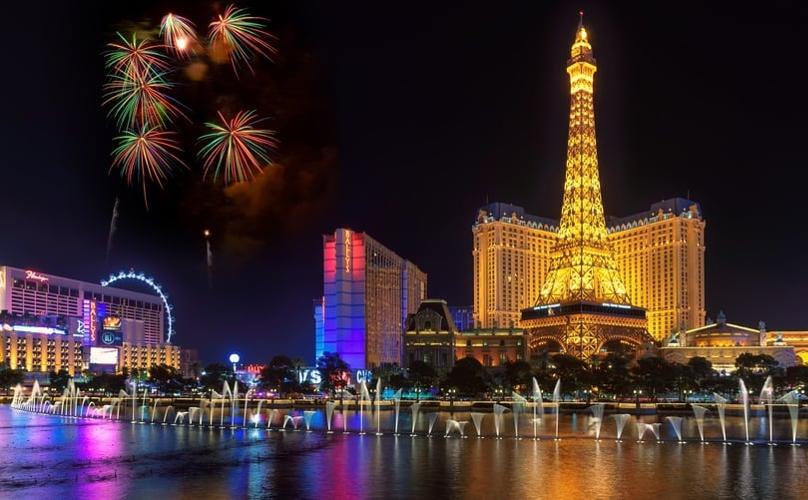 New Year in Las Vegas Located in Las Vegas Strip, this spa resort is within a 15-minute walk of Park Theater and T-Mobile Arena.
