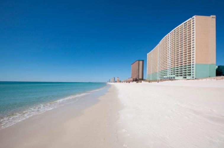 Panama City Beach Florida With direct access to sugar white sandy beaches and the beautiful glistening emerald waters.