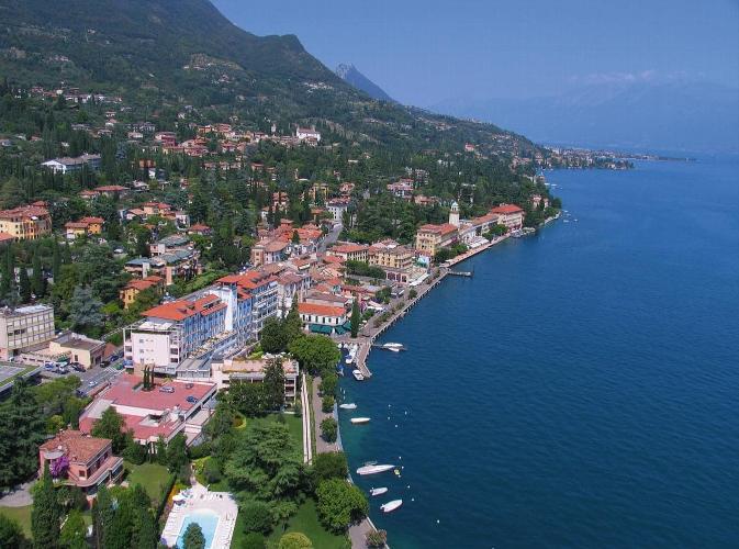 Lake Garda, Italy Stay at the heart of Gardone with just a promenade separating the hotel from the beautiful lake.